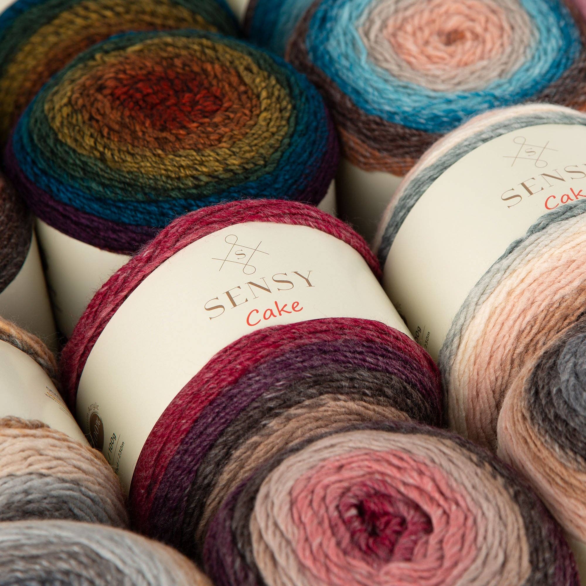 Sensy Cake Yarn, 5.3 oz, 525 Yards, Gauge 3 Light