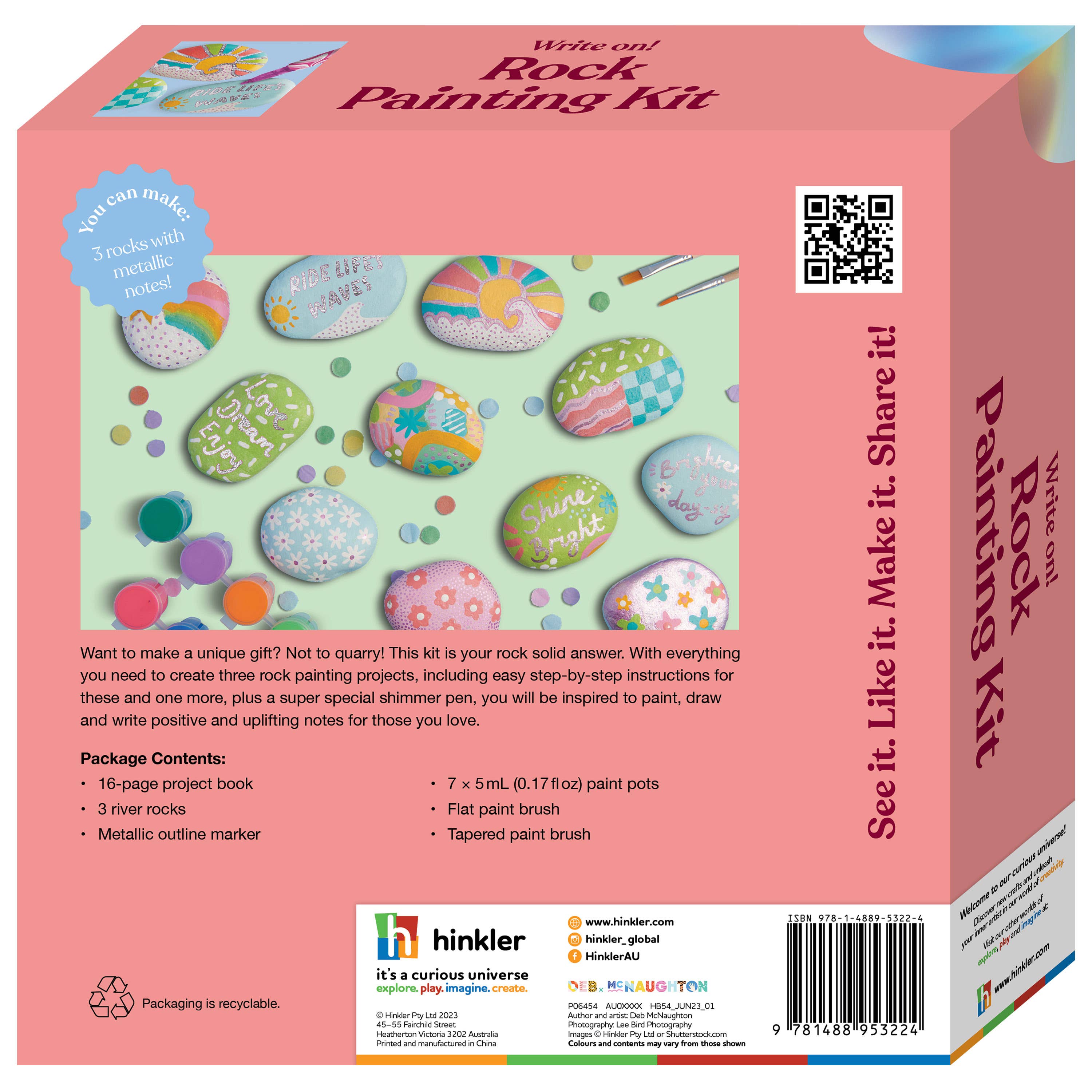 OMC! Write On! Rock Painting Kit