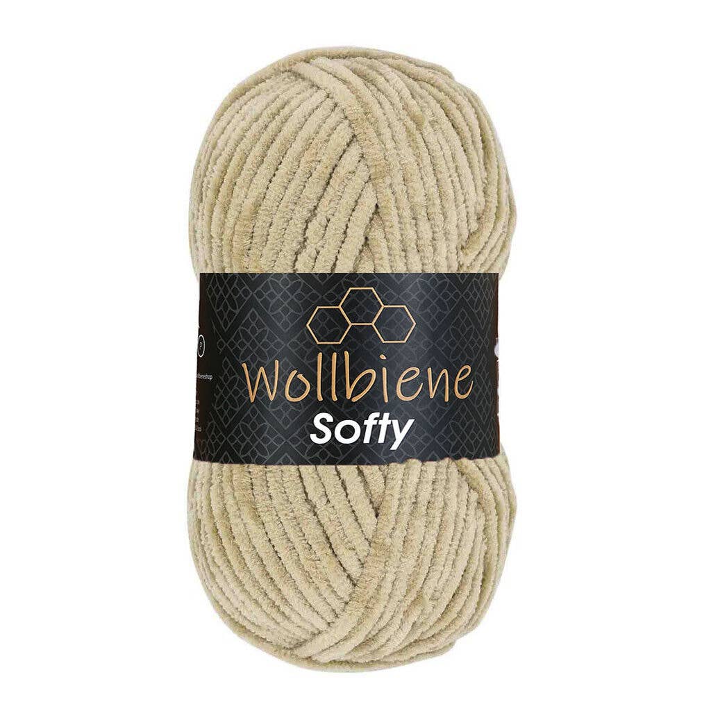 Wool bee softy chenille wool 100gr super bulky knitting