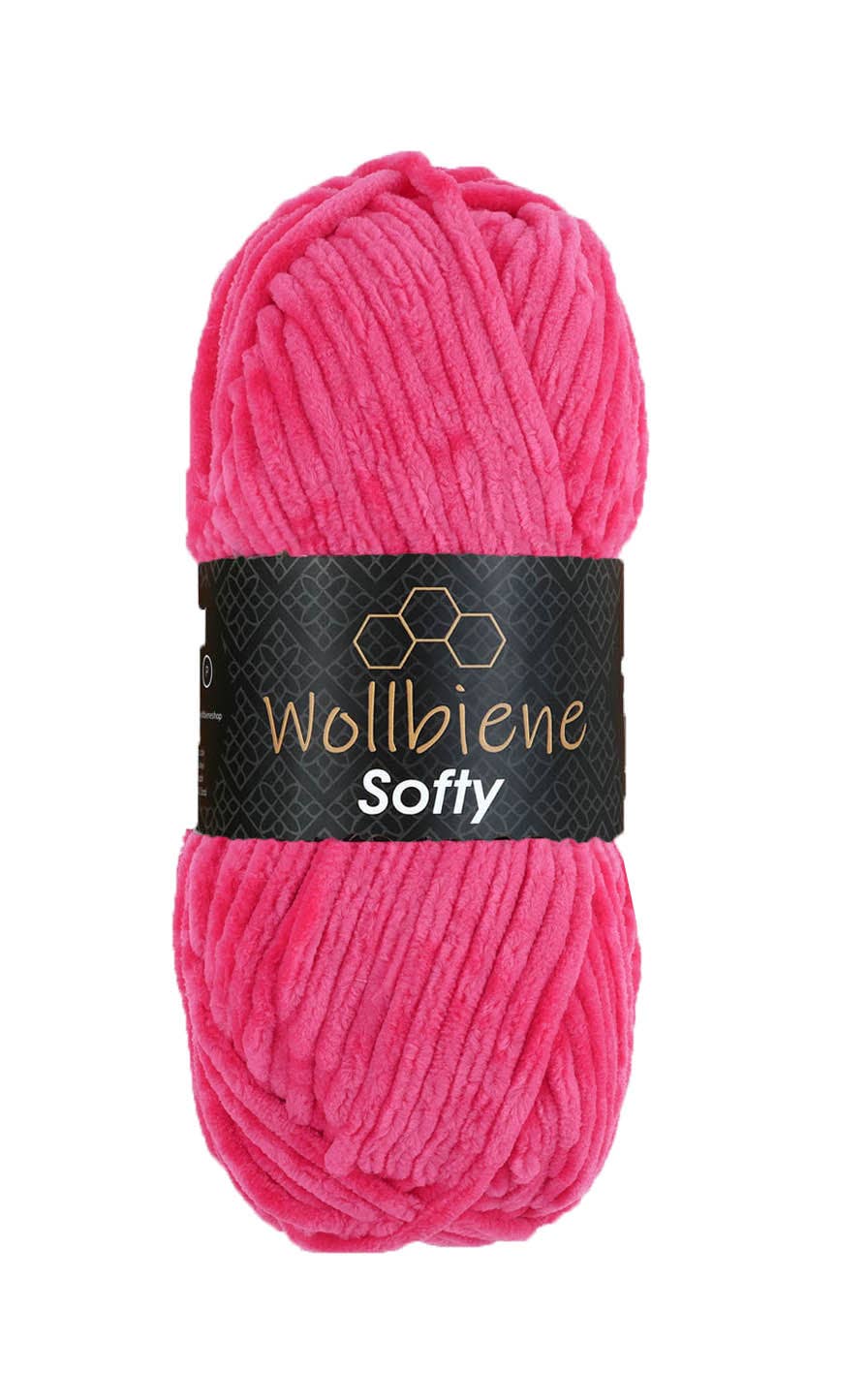 Wool bee softy chenille wool 100gr super bulky knitting