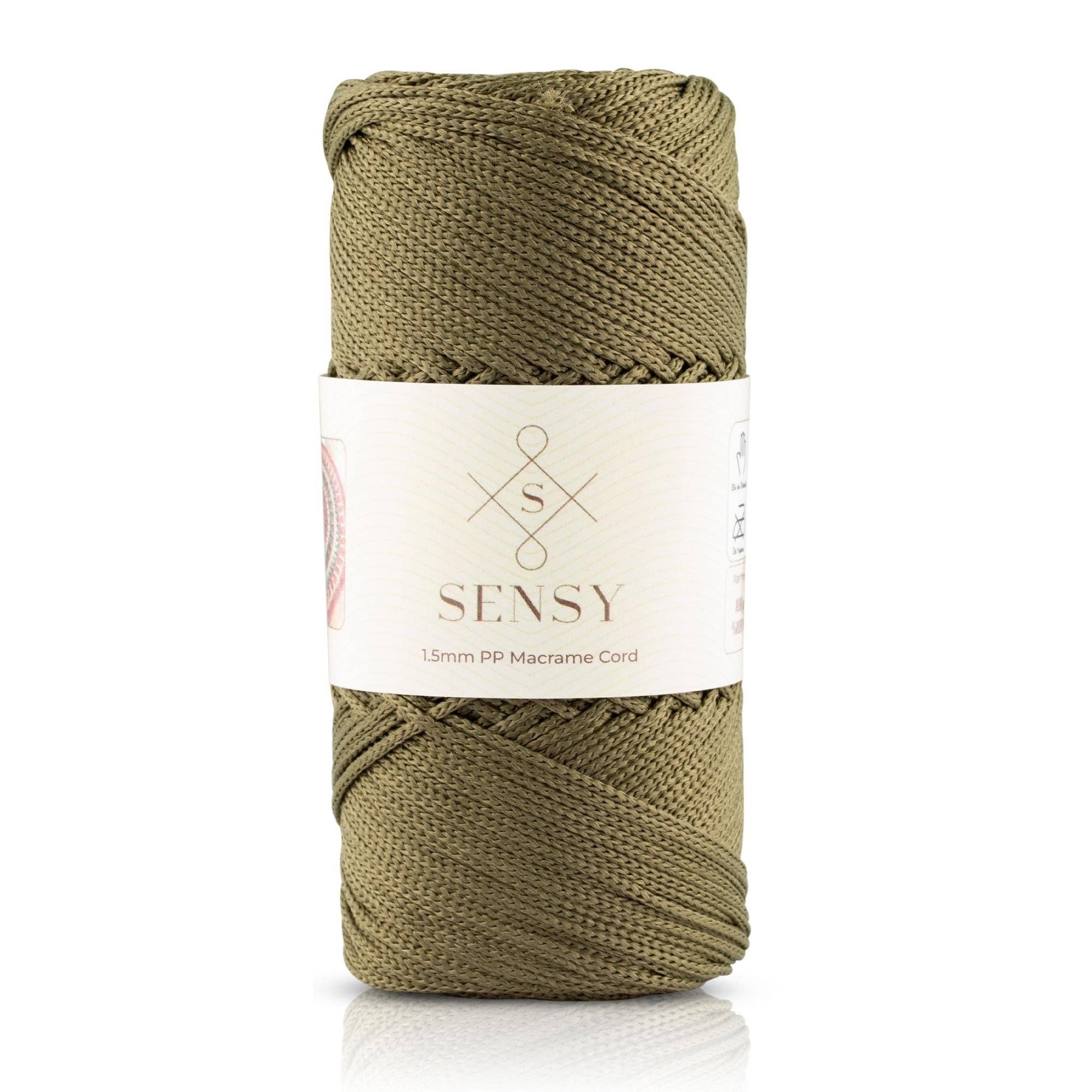Sensy Premium 1.5mm - 164 yards 100% Polyester Macrame Cord