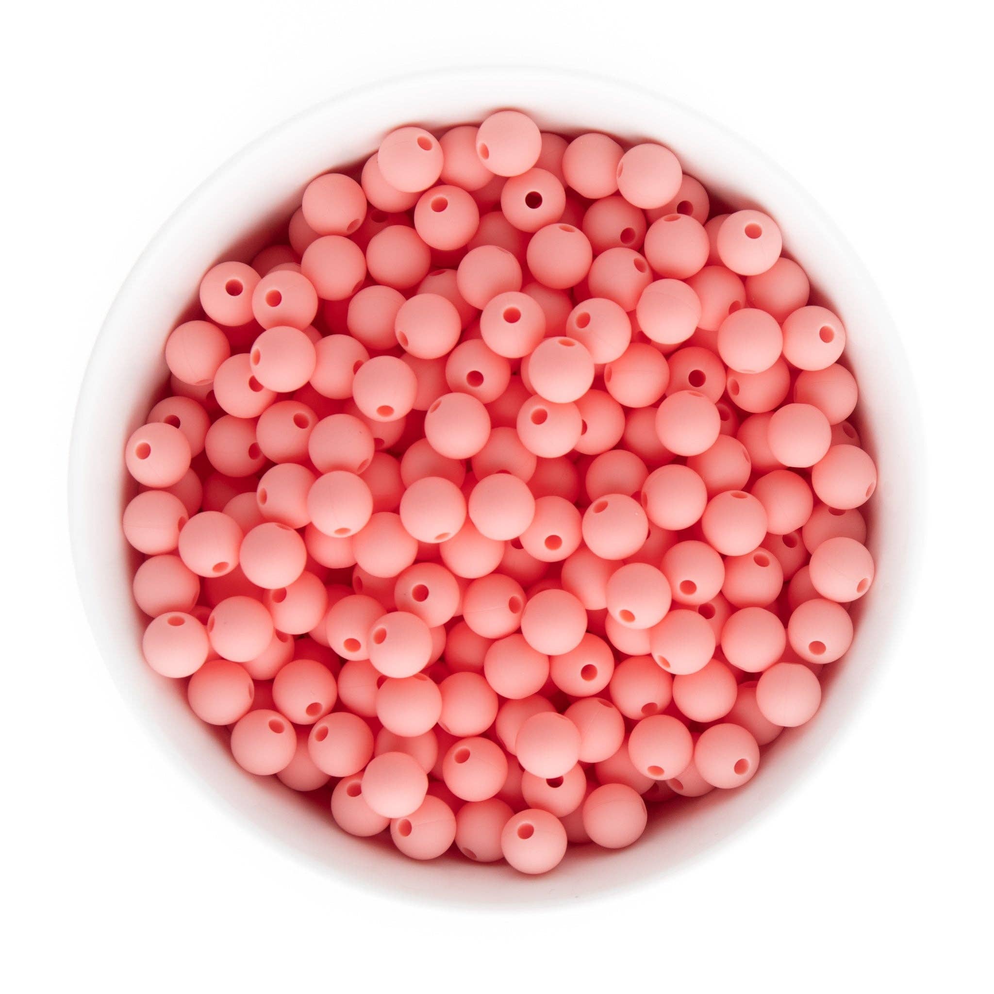 9mm Round Silicone Beads