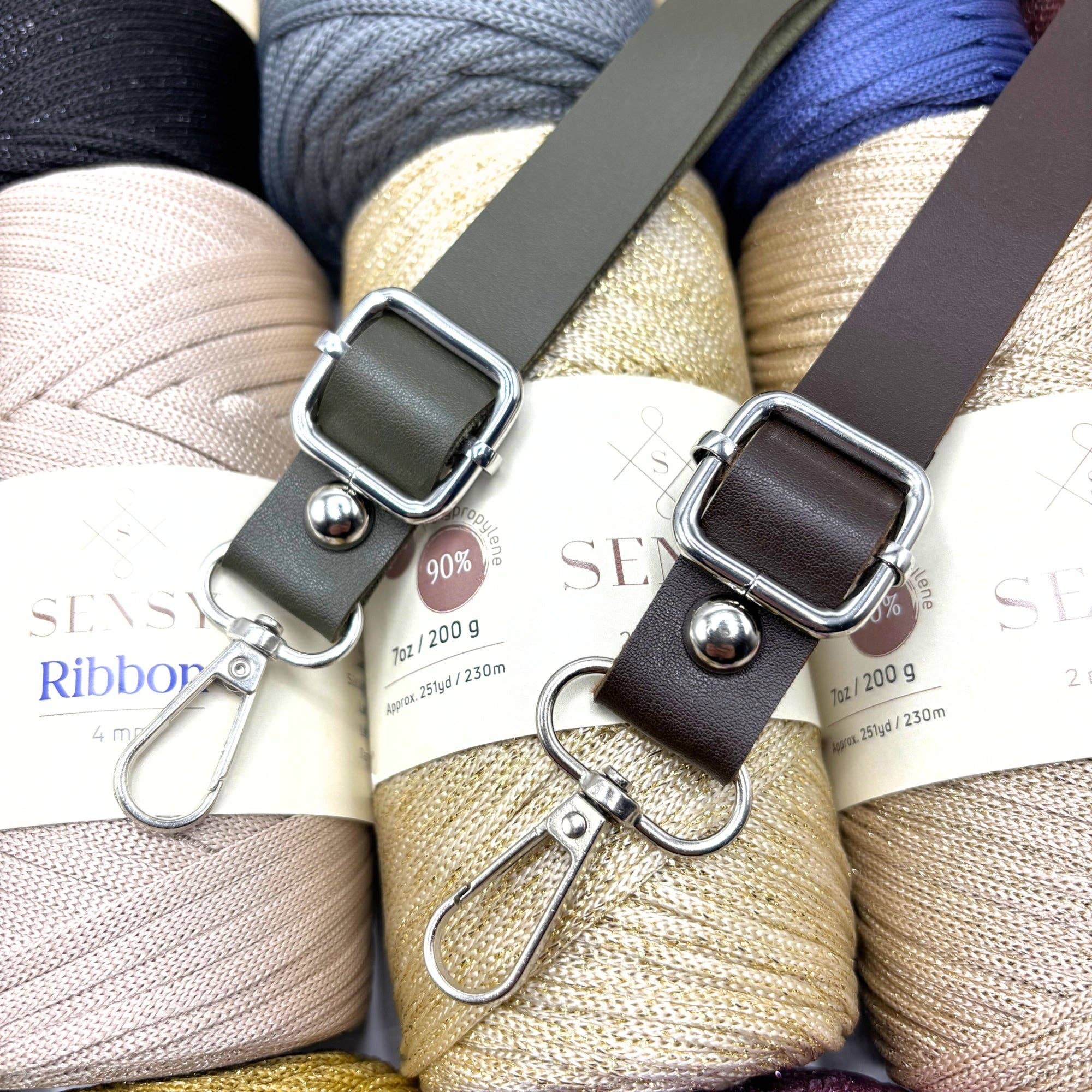 PU Leather Adjustable Bag Strap (65 Cm to 135 Cm)