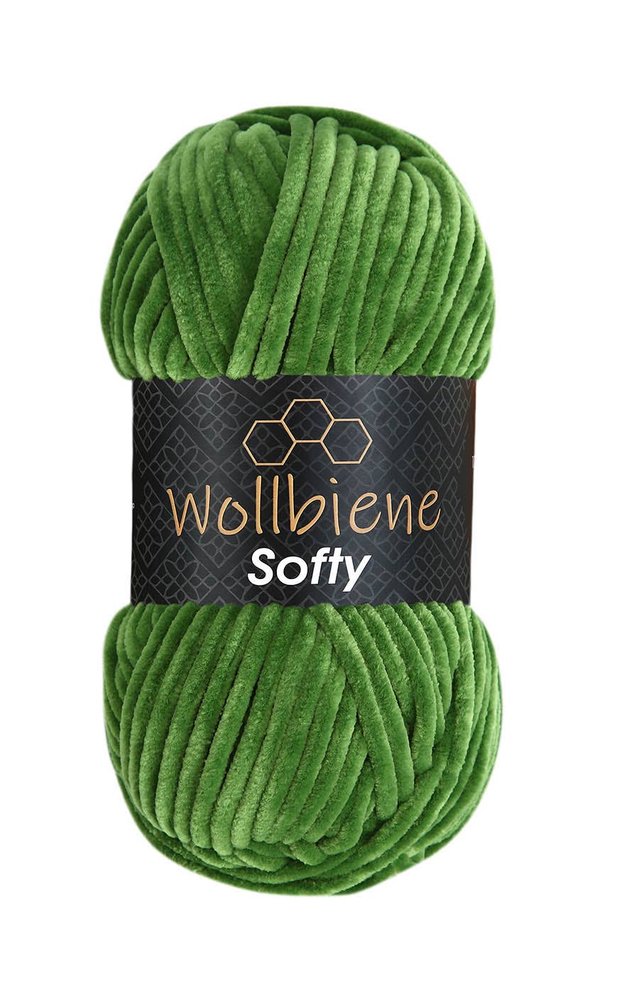 Wool bee softy chenille wool 100gr super bulky knitting