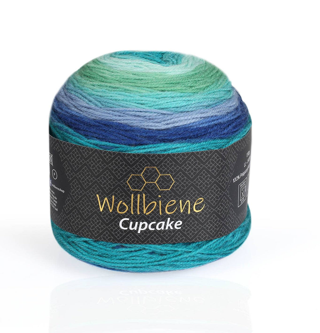 Woolen bee cupcake gradient wool knitting 150g