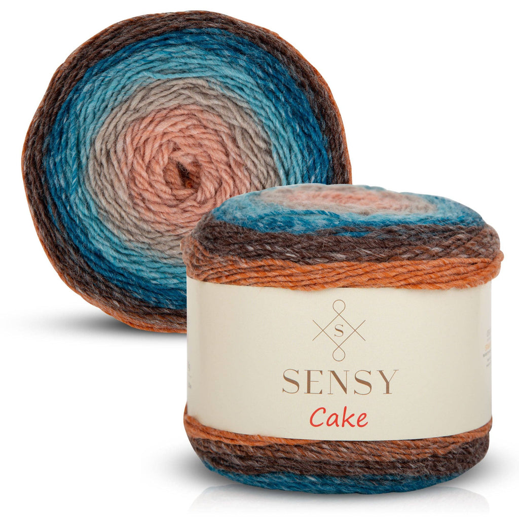 Sensy Cake Yarn, 5.3 oz, 525 Yards, Gauge 3 Light