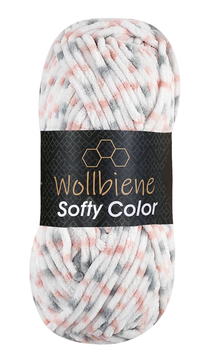 Softy Color Chenille Wool 100gr Coloured Knitting Hobby DIY