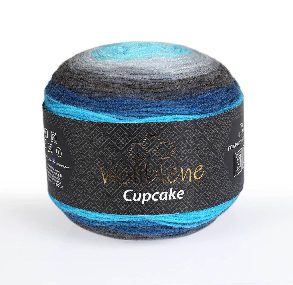 Woolen bee cupcake gradient wool knitting 150g