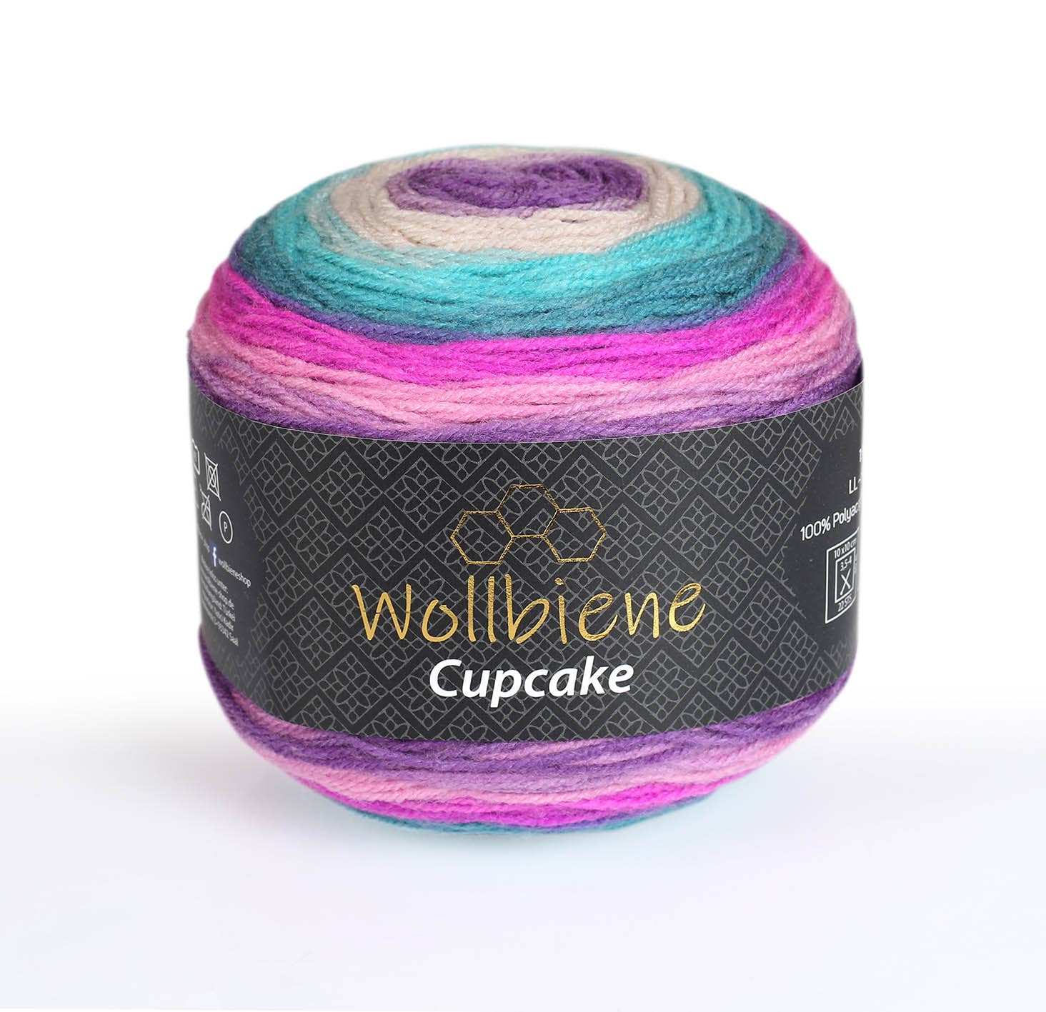 Woolen bee cupcake gradient wool knitting 150g