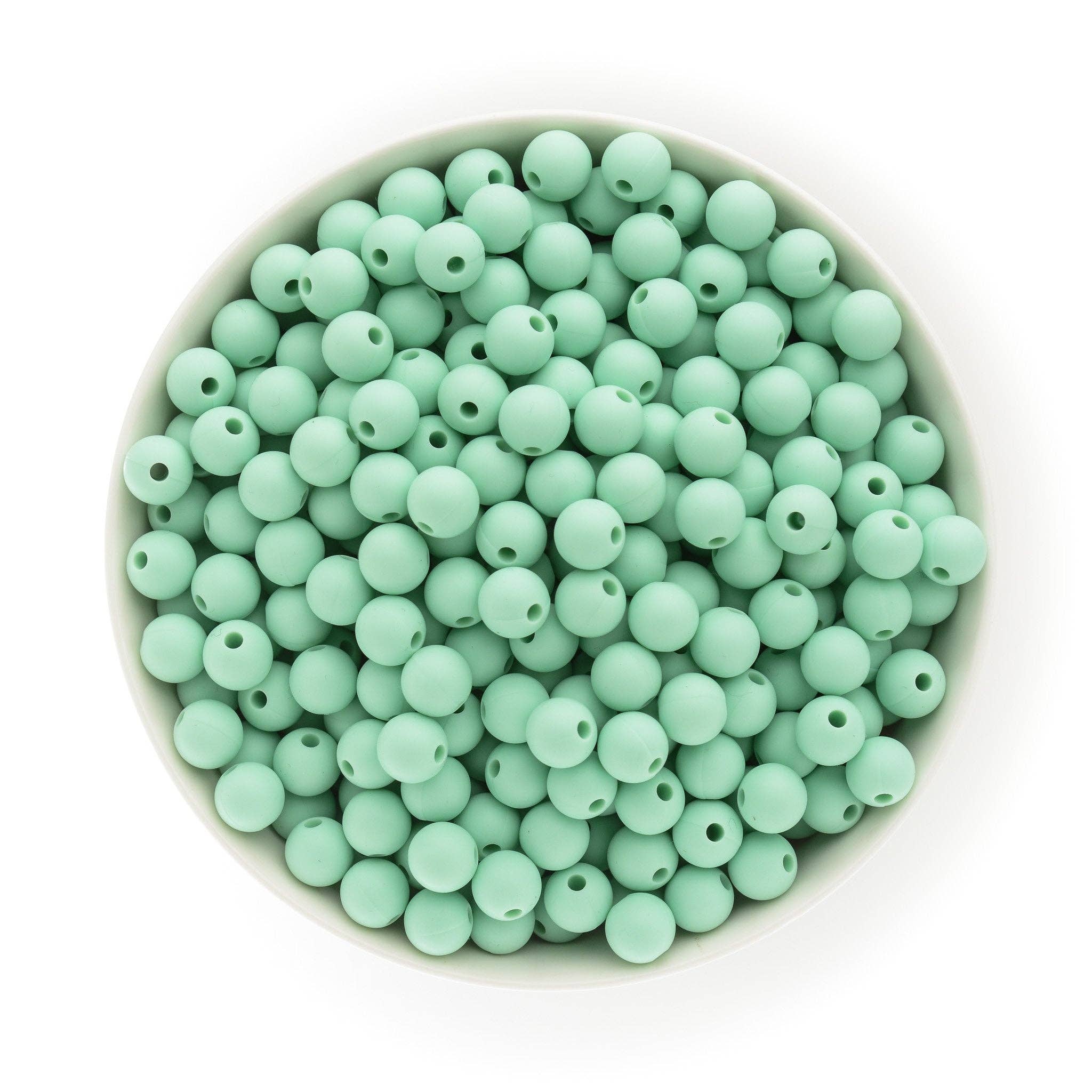 9mm Round Silicone Beads
