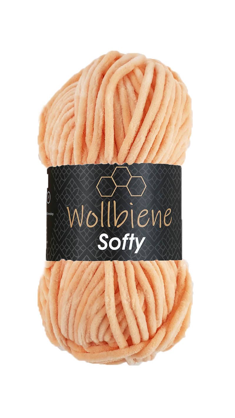 Wool bee softy chenille wool 100gr super bulky knitting