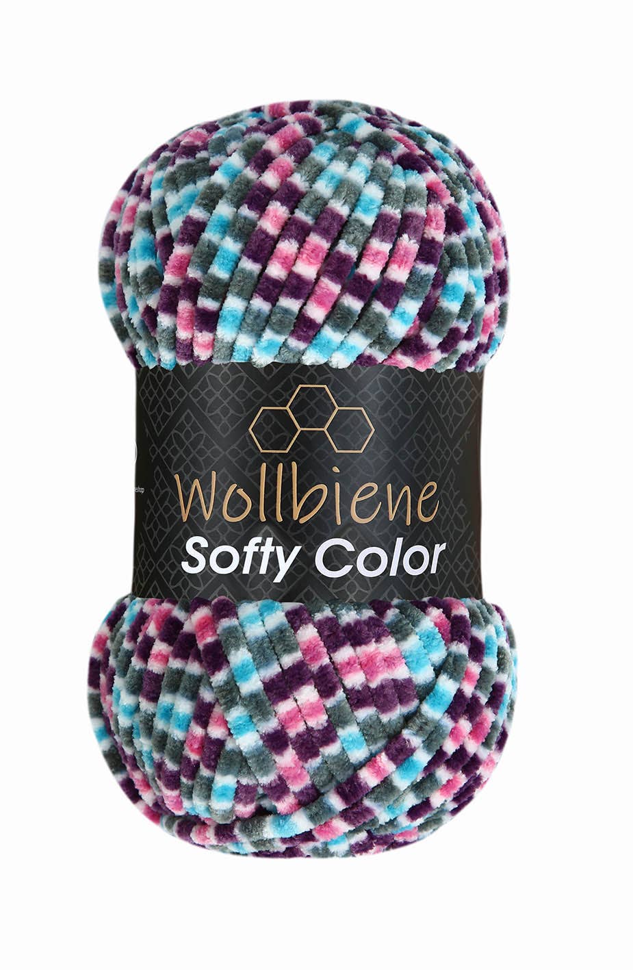 Softy Color Chenille Wool 100gr Coloured Knitting Hobby DIY