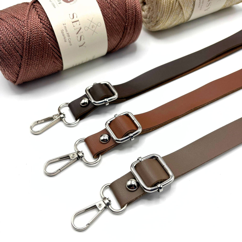 PU Leather Adjustable Bag Strap (65 Cm to 135 Cm)