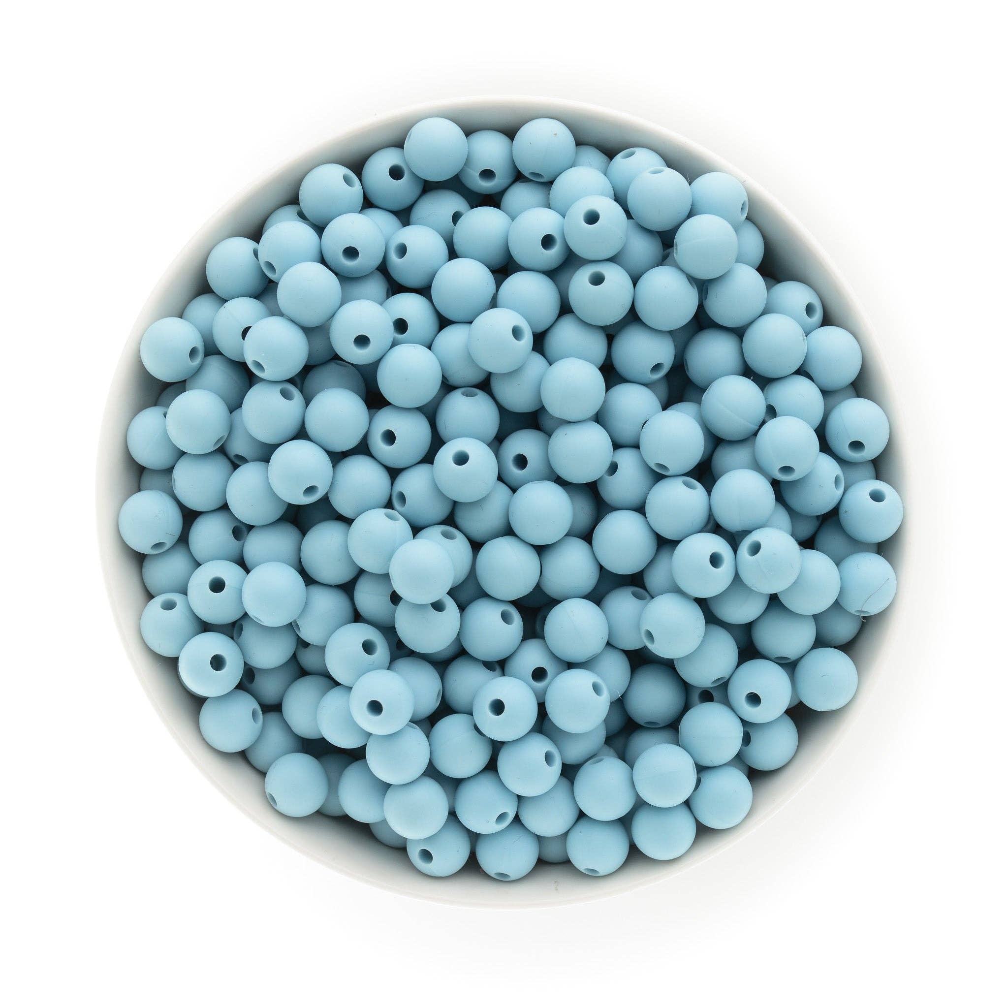 9mm Round Silicone Beads