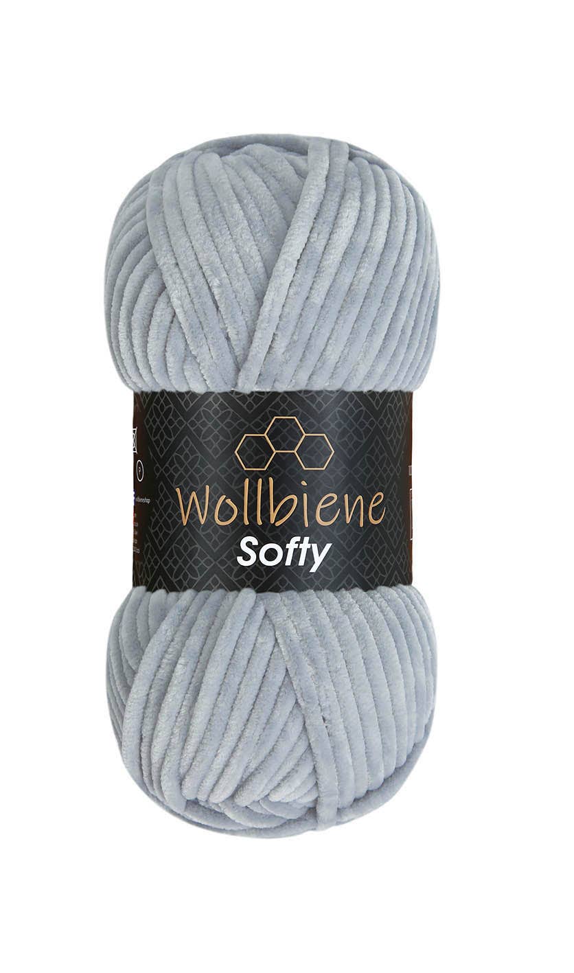 Wool bee softy chenille wool 100gr super bulky knitting