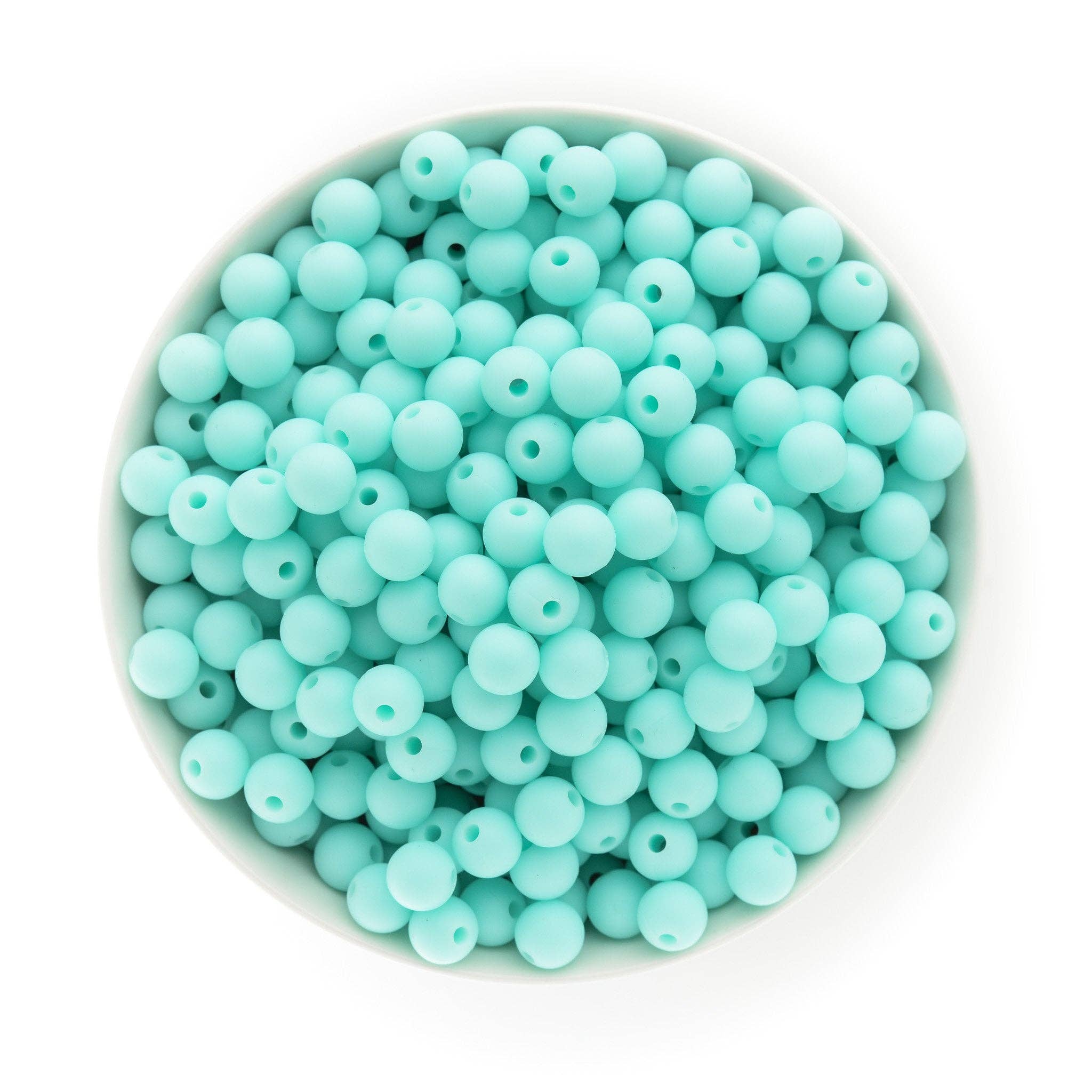 9mm Round Silicone Beads