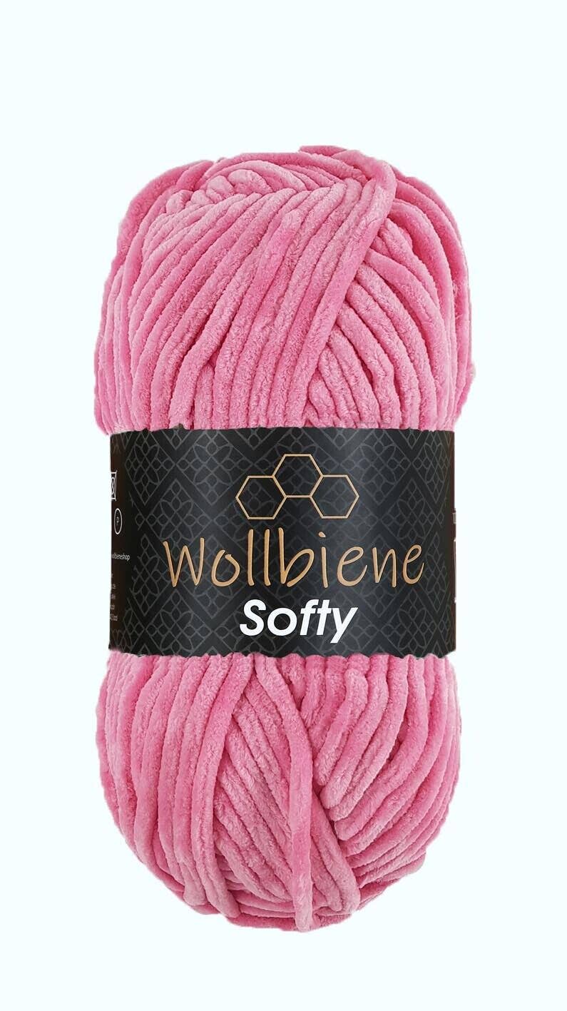 Wool bee softy chenille wool 100gr super bulky knitting