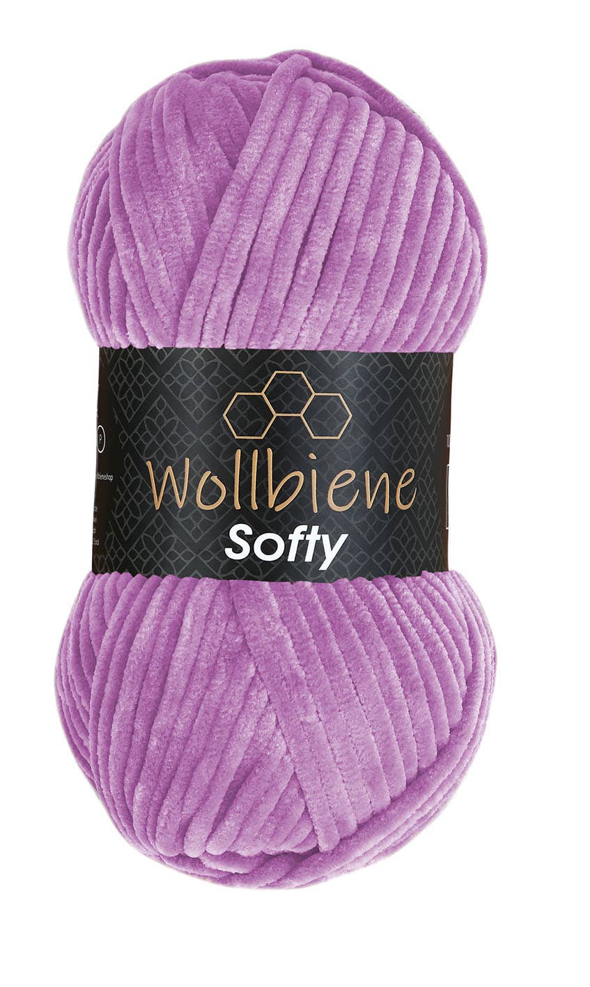 Wool bee softy chenille wool 100gr super bulky knitting