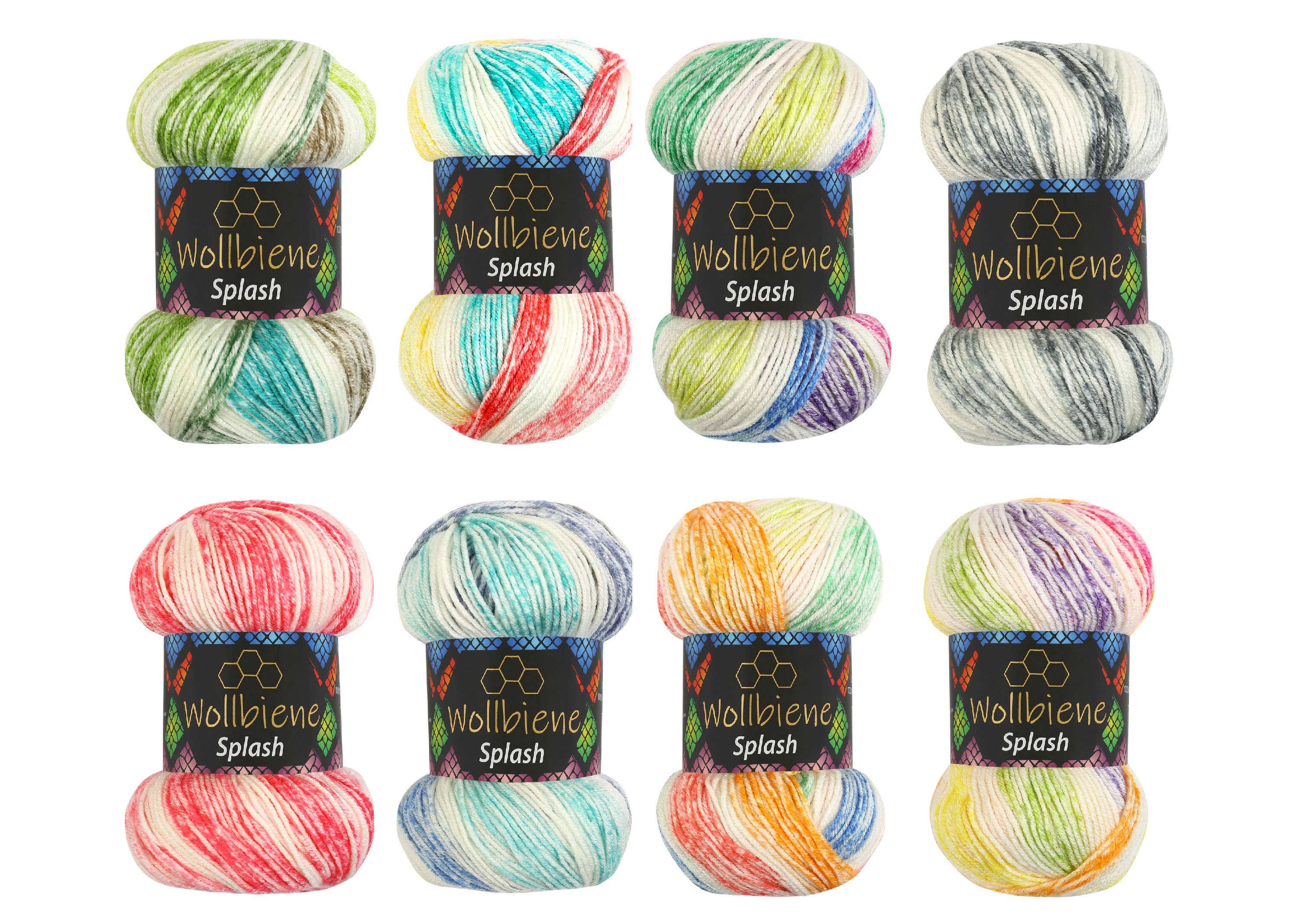 Woolbee splash antipilling wool gradient 100g multicol