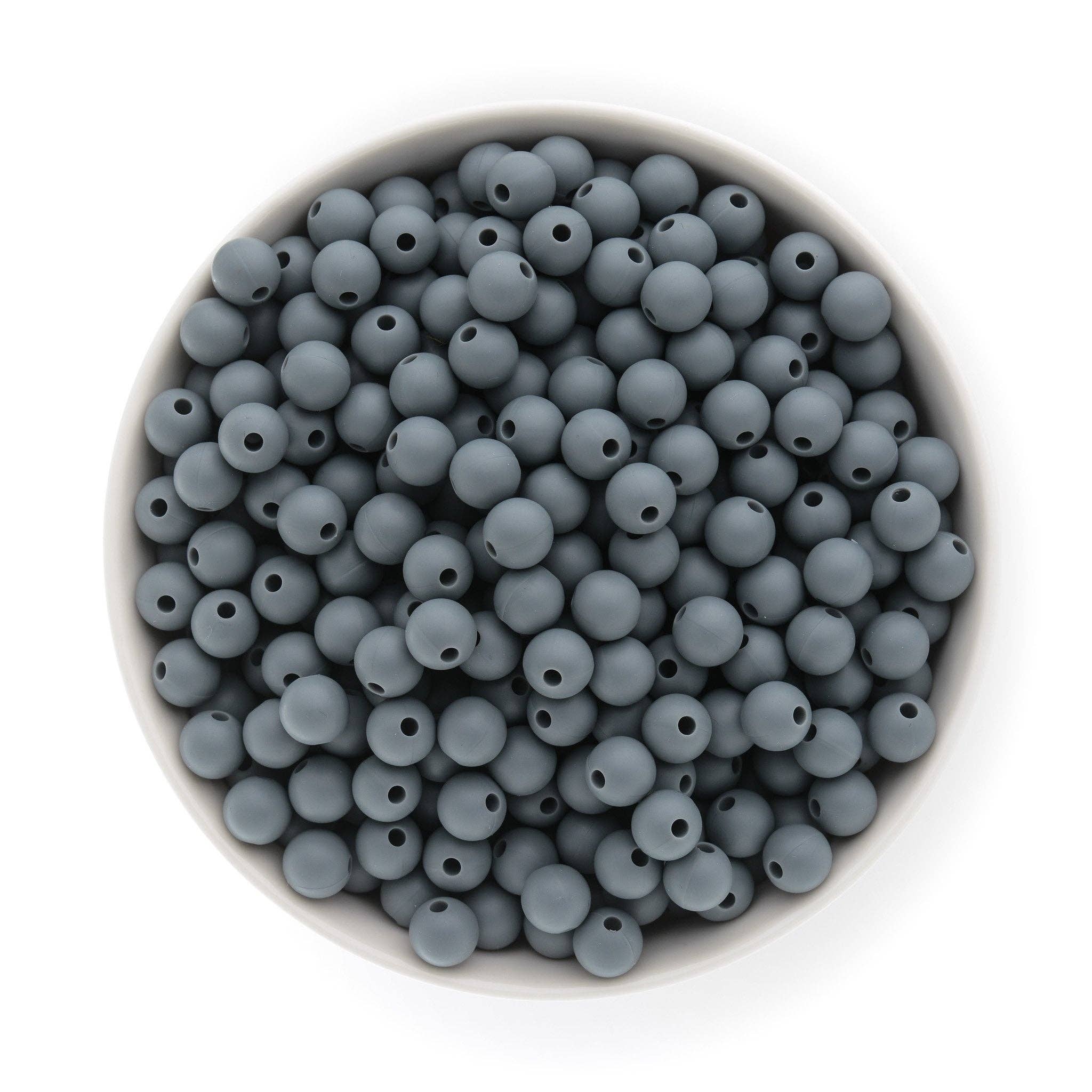 9mm Round Silicone Beads