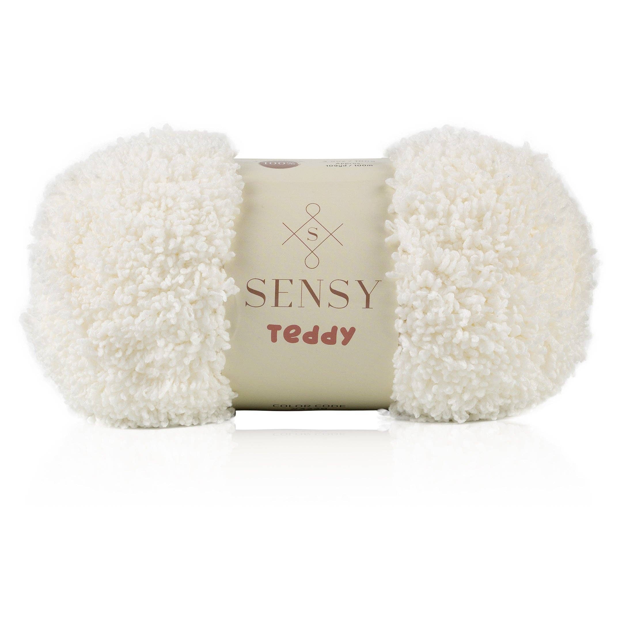 Sensy Teddy Yarn, 3.5 oz, 109 Yards, Gauge 5 Bulky