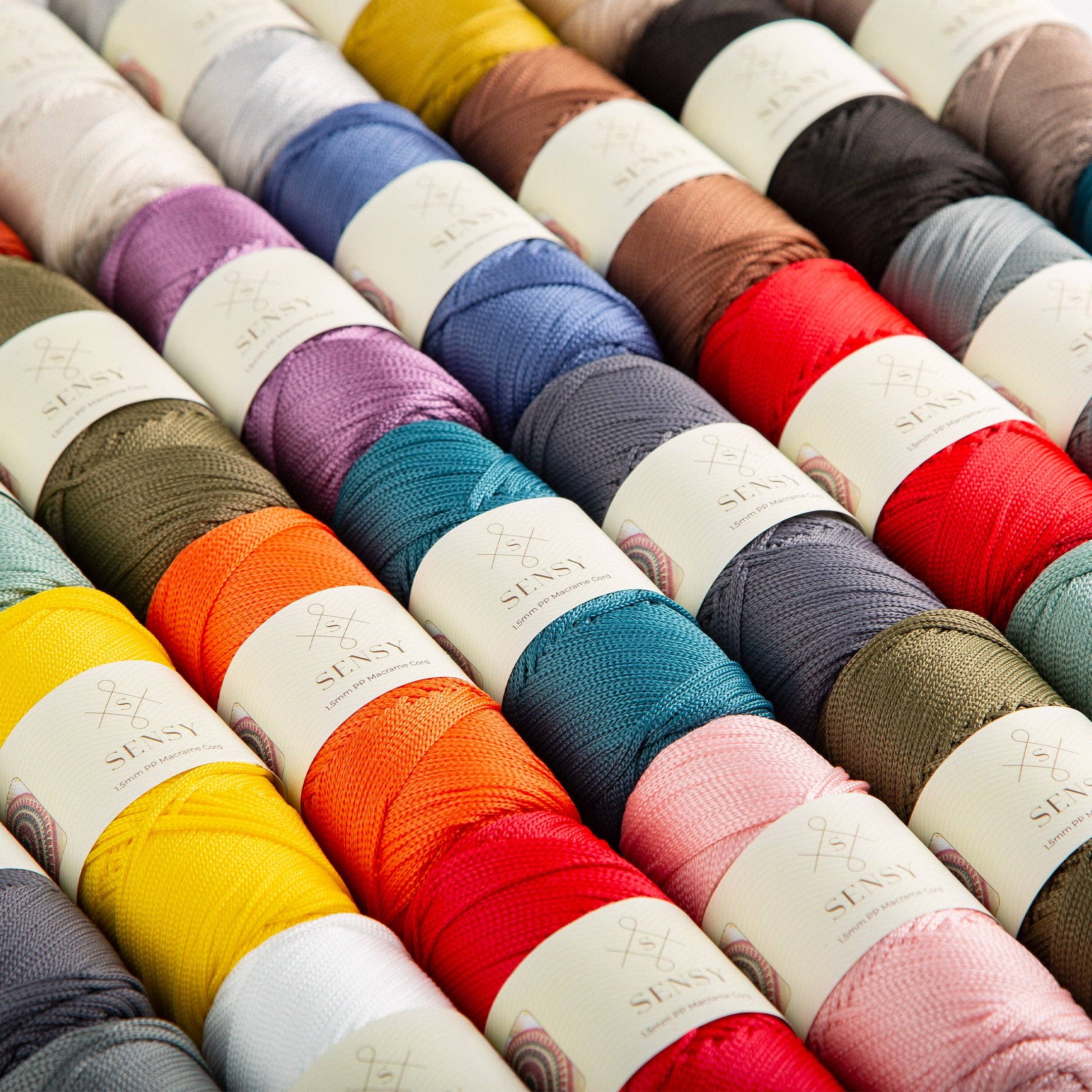 Sensy Premium 1.5mm - 164 yards 100% Polyester Macrame Cord