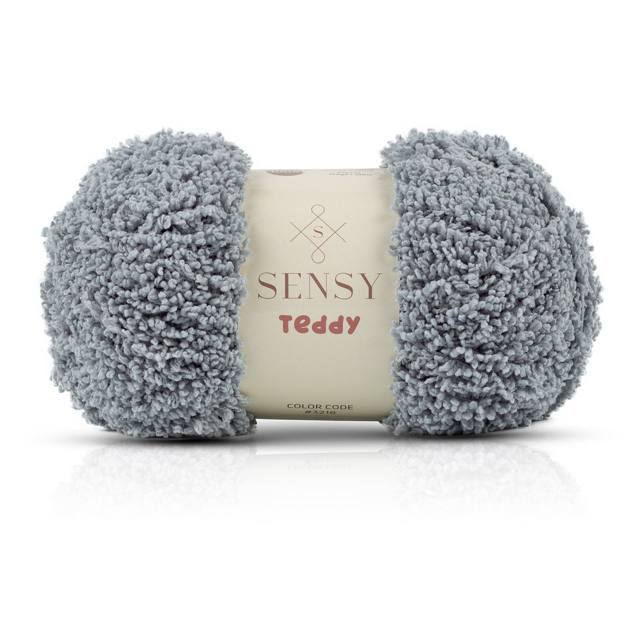 Sensy Teddy Yarn, 3.5 oz, 109 Yards, Gauge 5 Bulky