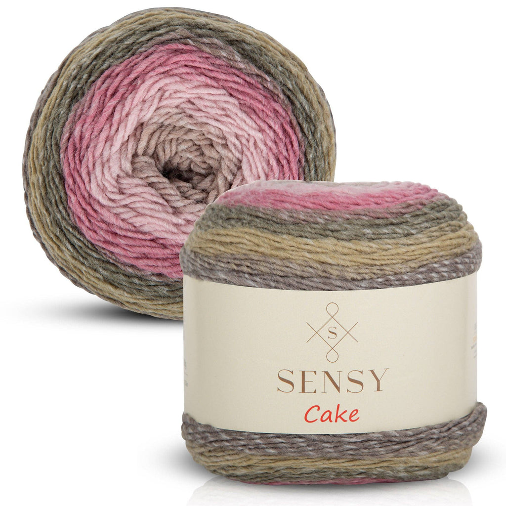 Sensy Cake Yarn, 5.3 oz, 525 Yards, Gauge 3 Light