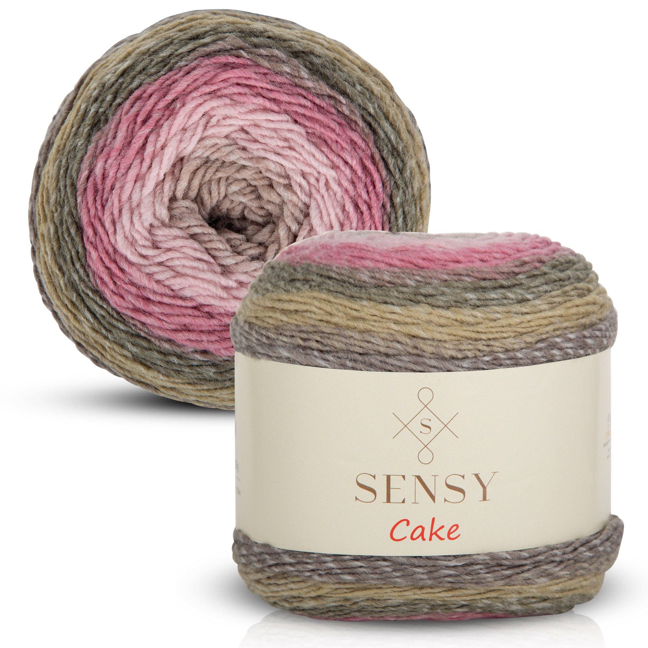 Sensy Cake Yarn, 5.3 oz, 525 Yards, Gauge 3 Light
