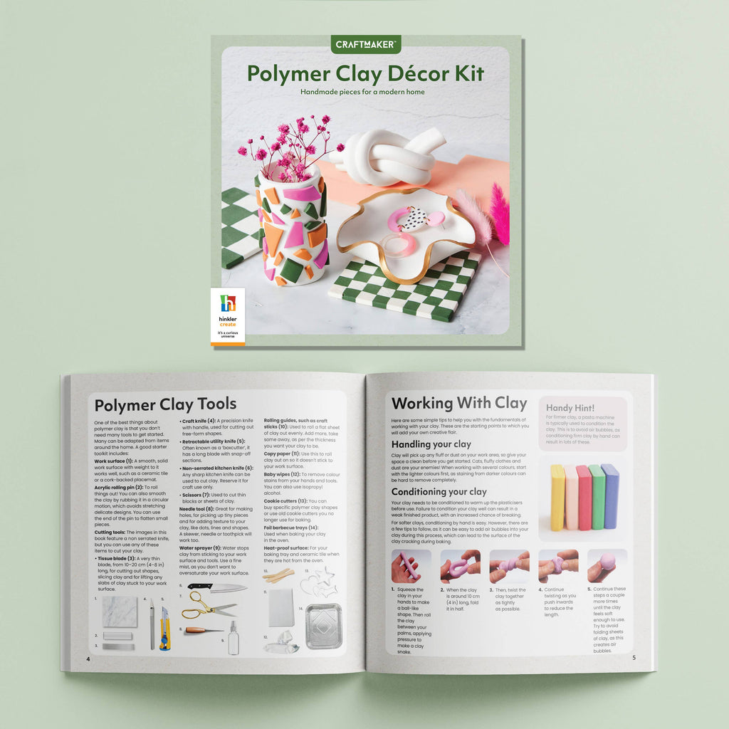Craft Maker Polymer Clay Home Décor Kit