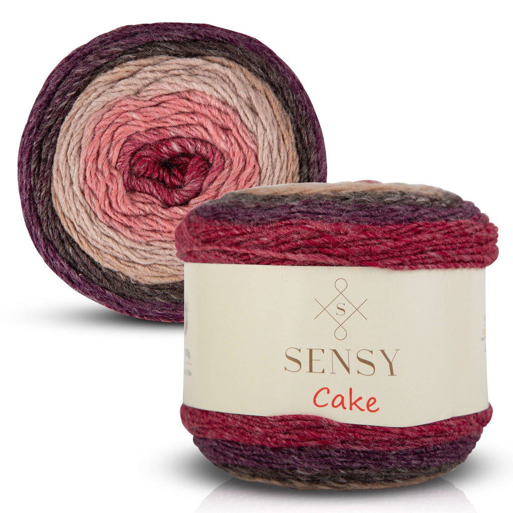 Sensy Cake Yarn, 5.3 oz, 525 Yards, Gauge 3 Light